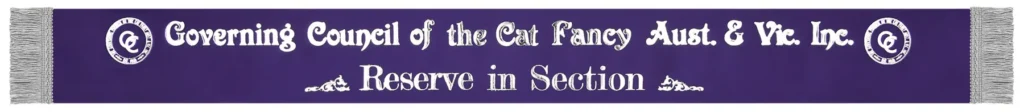 Plain feline sash SEP336 in purple.